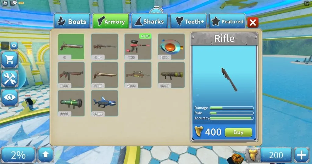 rifle in sharkbite 2