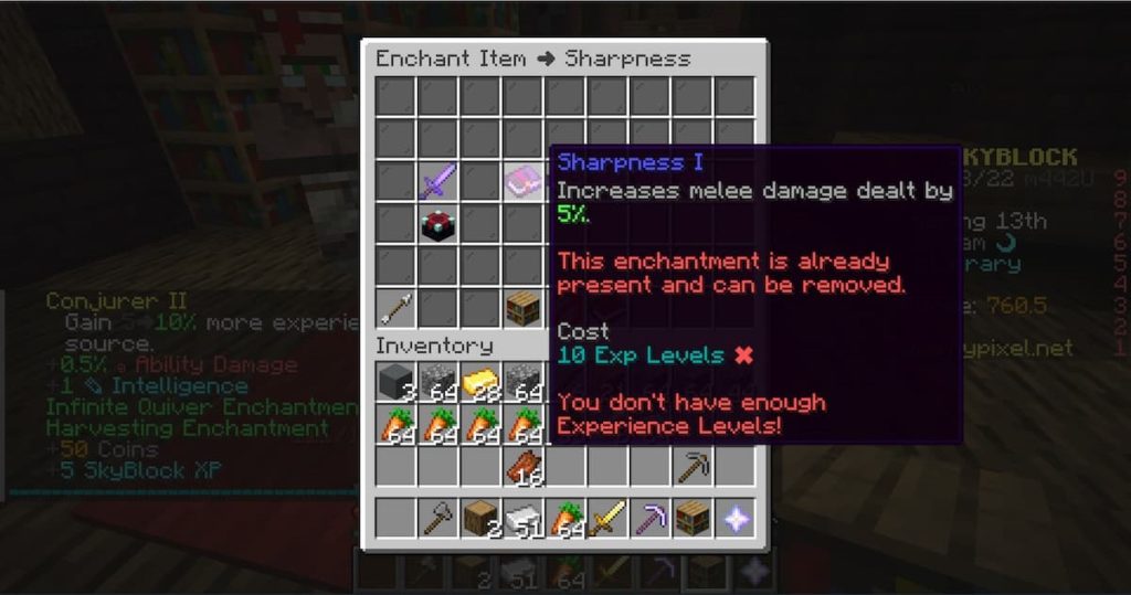 unenchanting in minecraft