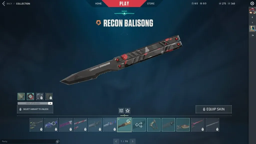 All VALORANT butterfly knife skins ranked - Recon knife. 