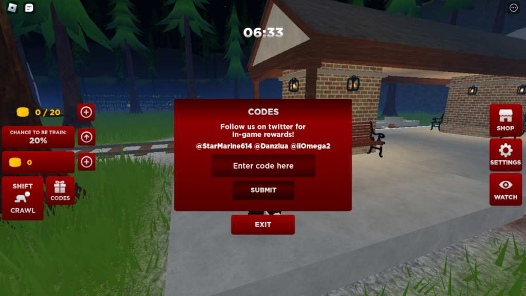 Choo Choo Charles Codes - Roblox - December 2023 