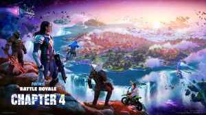Fortnite Characters and a new island in cover image of the game.