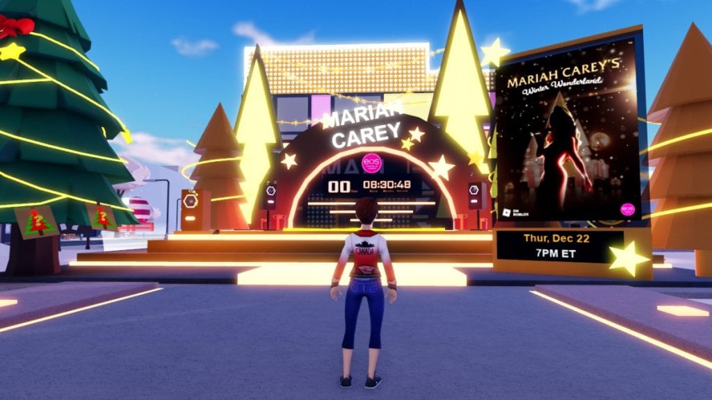 Roblox Livetopia Mariah Carey Concert venue area