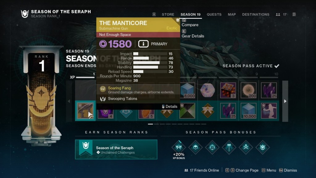 Manticore in the season pass. 