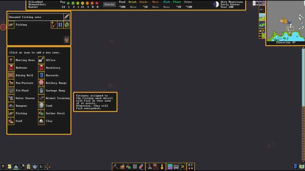 fishing zone in dwarf fortress