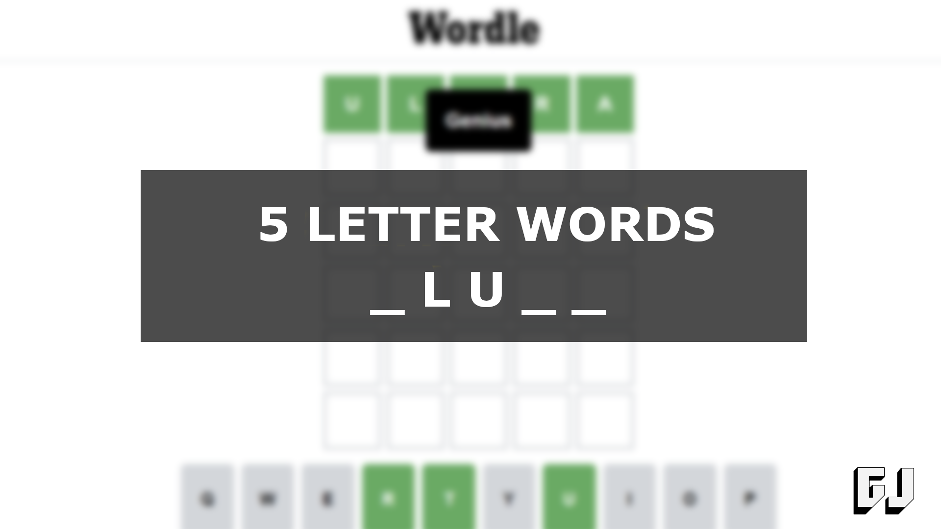 5 letter word with lu in the second and third spot