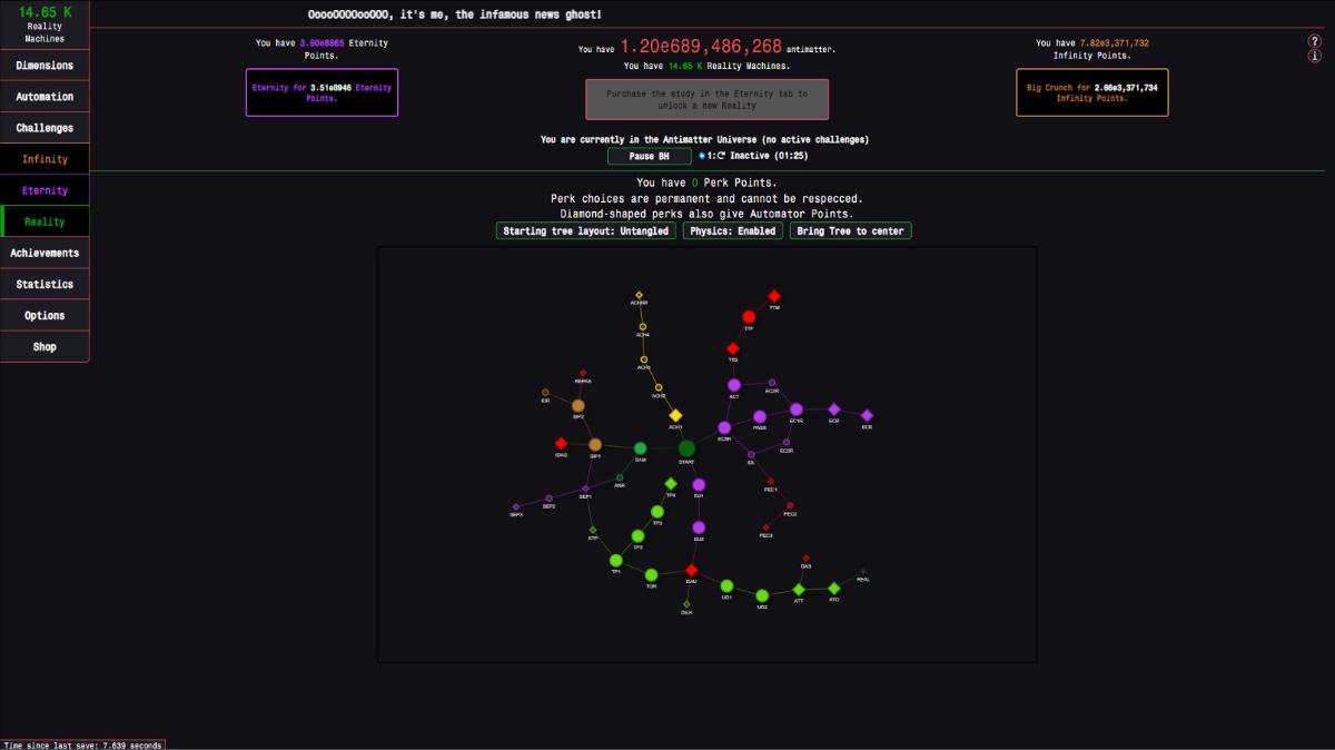 How To Get All Secret Achievements In Antimatter Dimensions Gamer How To Get All Secret Achievements In Antimatter Dimensions Gamer