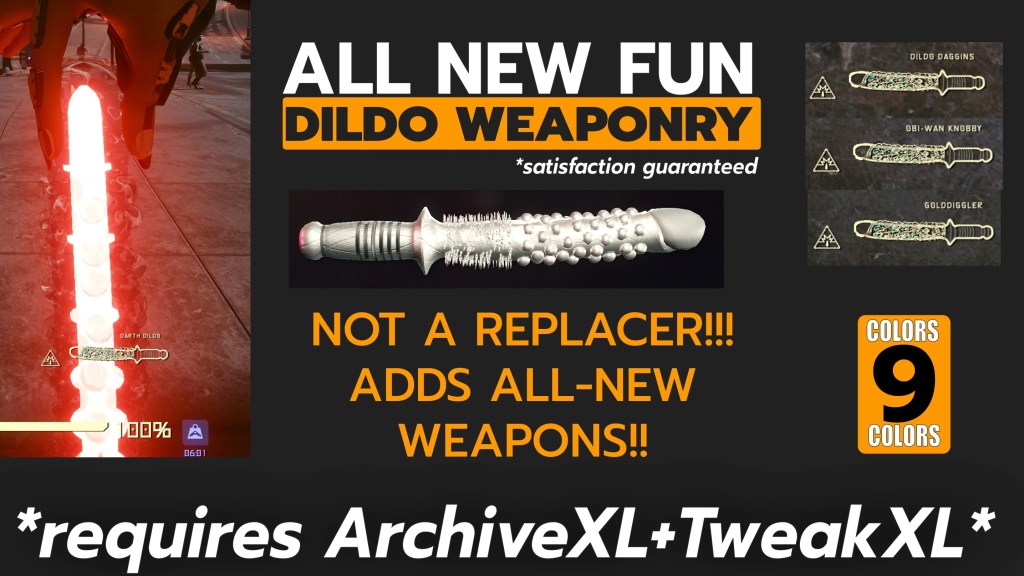 Dildo Weaponry Mod Cyberpunk 2077