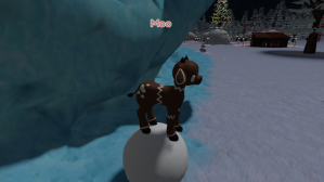 Gingerbread Cow in Roblox Moo