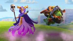 Clash of Clans Super Witch and Inferno Dragon.