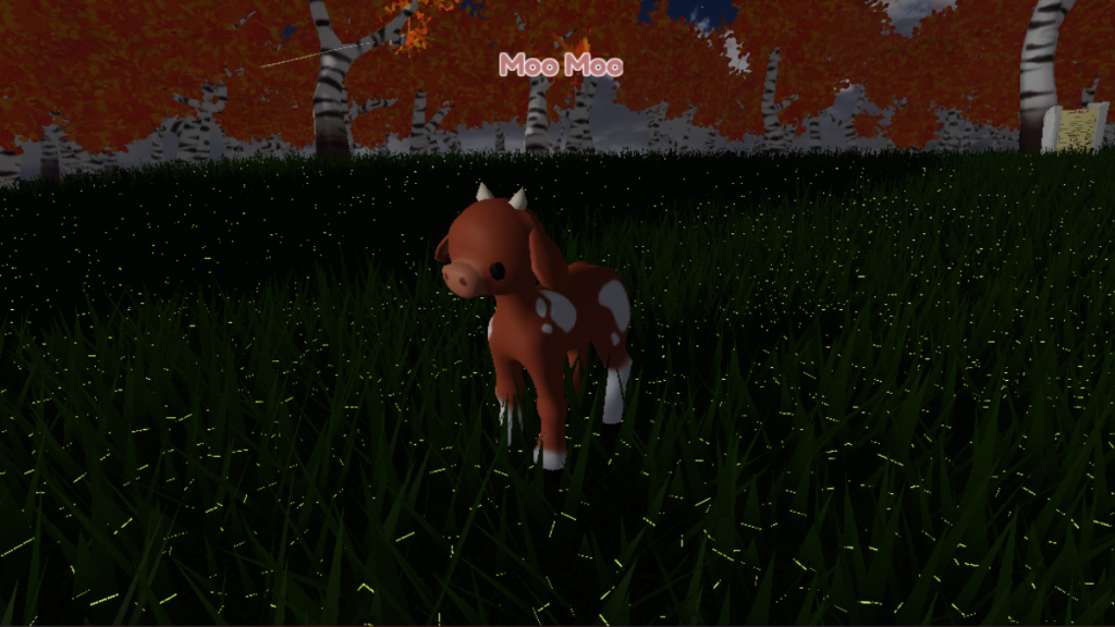 Moo Moo the Calf in Roblox Moo