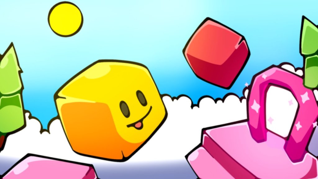 Obby but You're a Cube Art with a cubey smile