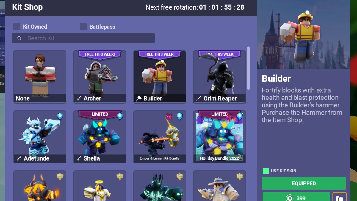 Roblox BedWars: All the Best Free Kits This Week