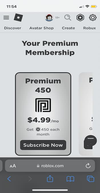 Roblox choose membership