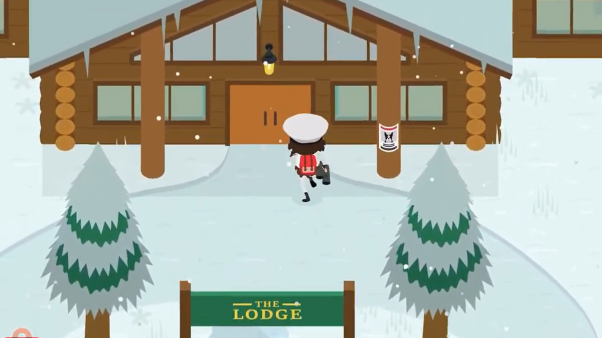 where to find the lodge in sneaky sasquatch