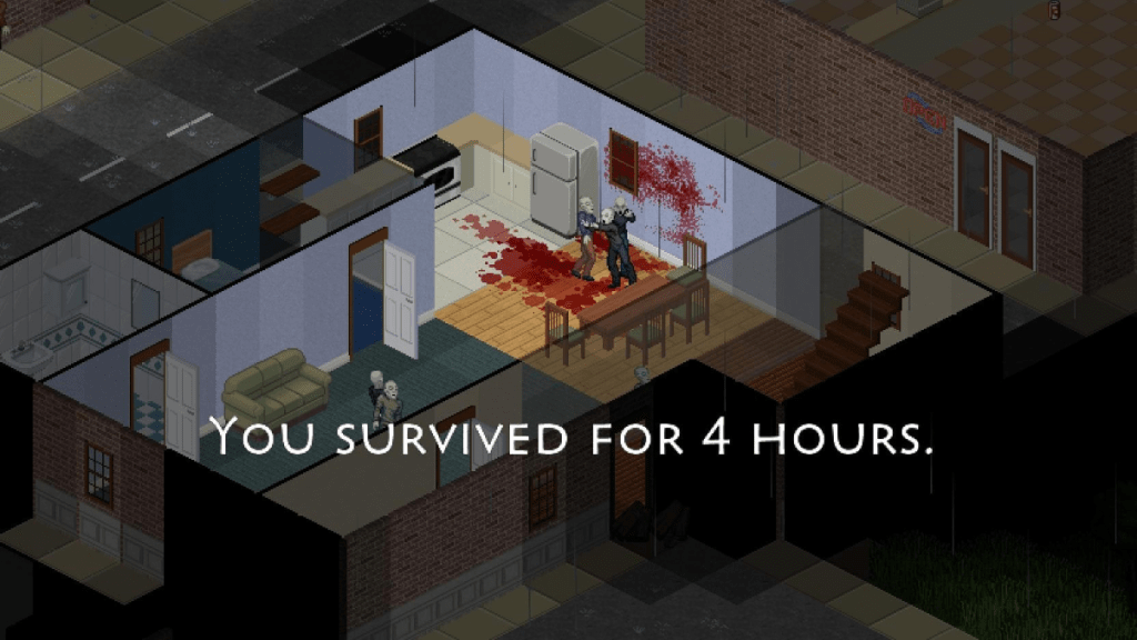 Surviving for 4 Hours in Project Zomboid