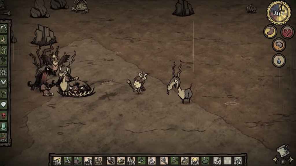 Surviving in Don't Starve Pocket Edition