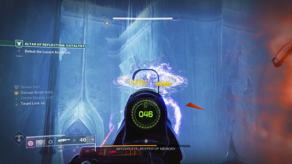 Retrofit Escapade Volatile explosion on Shrieker boss. 