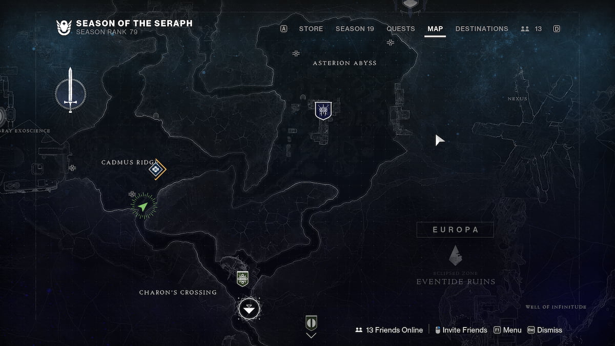 Destiny 2 Europa Ridge Road Ledge Amp Location