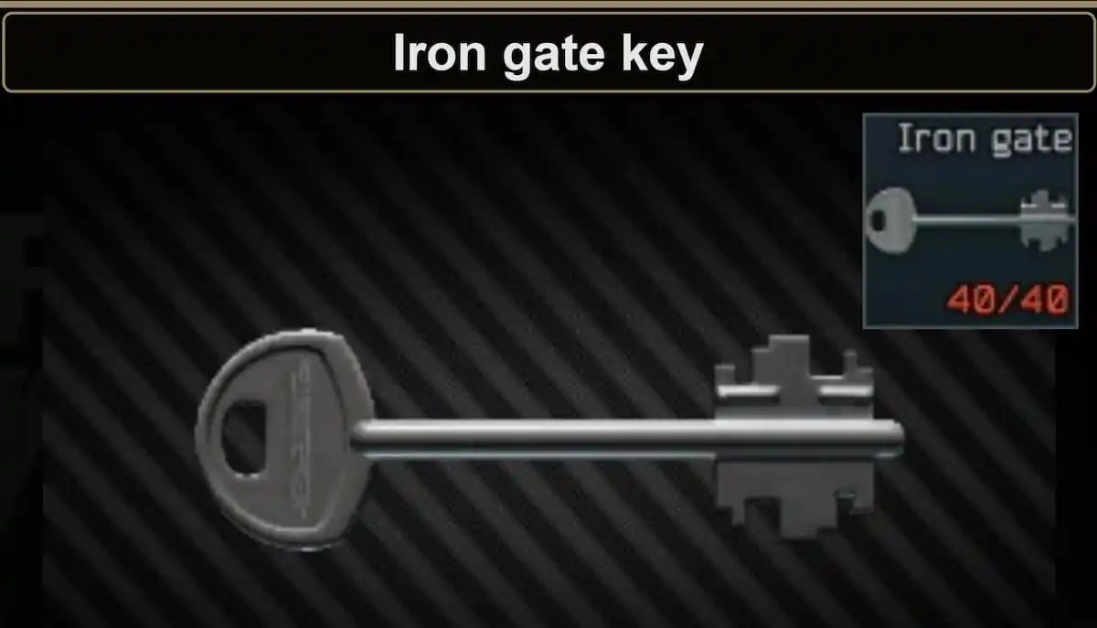 irong gate key from escape from Tarkov
