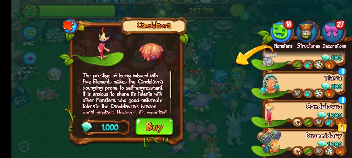 How to breed Candelarva in my Singing Monsters Dawn of Fire Gamer