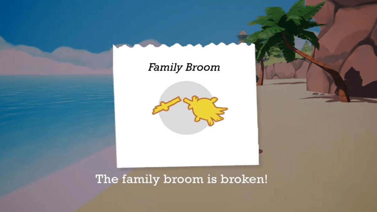 Broken Broom in Mika and the Witch's Mountain