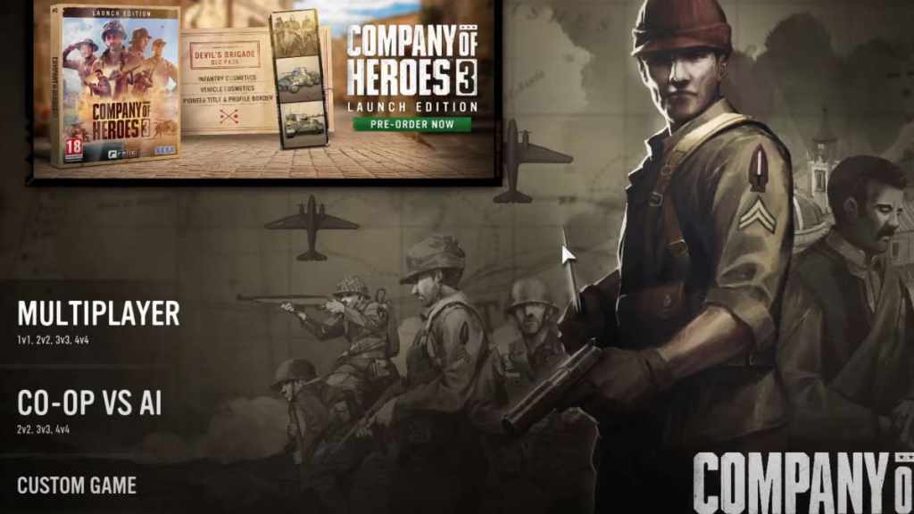 Company Of Heroes 3 Game Modes