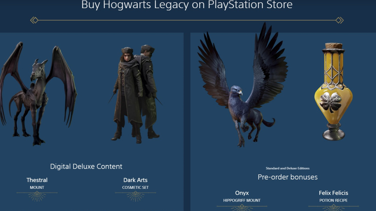 hogwarts legacy deluxe edition pre order