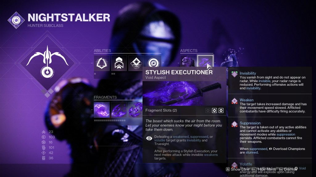 How to Get Threaded Specter Strand Aspect in Destiny 2 - Void Hunter.