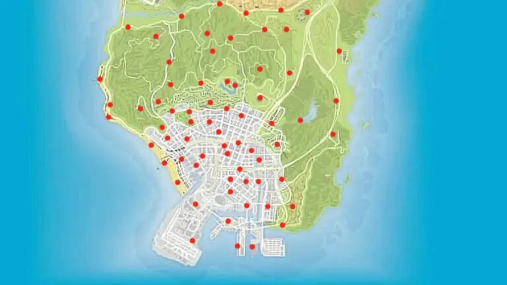 South San Andreas Action Figure Locations