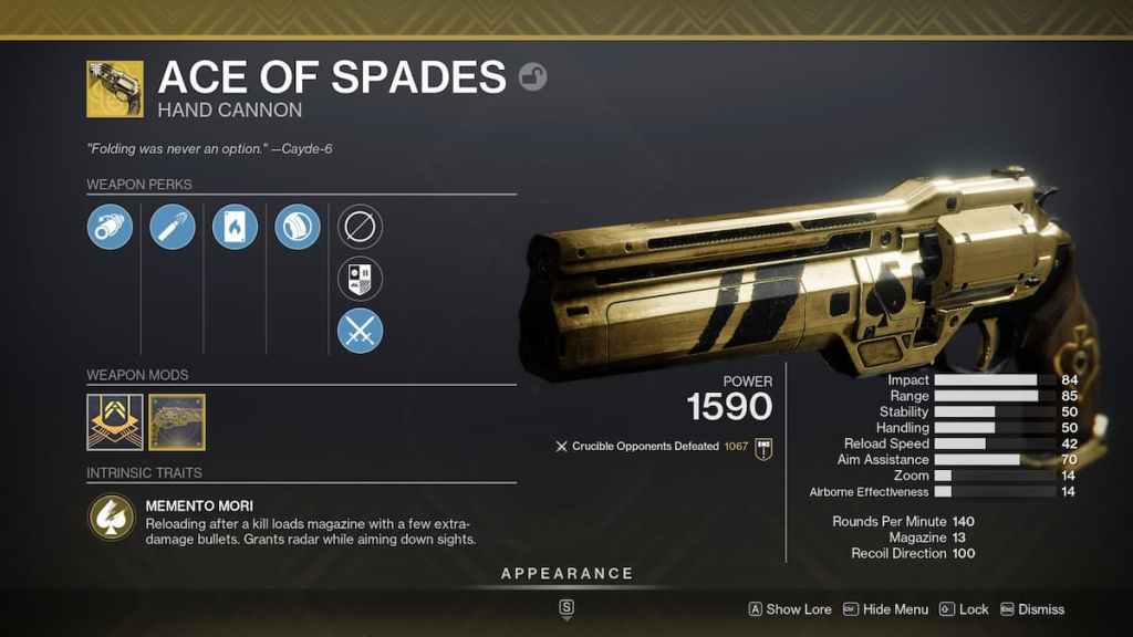 How to Get the Ace of Spades in Destiny 2 Gamer Journalist