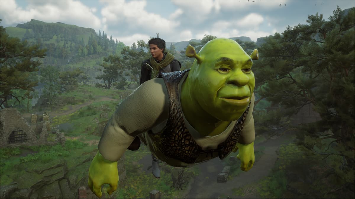 How to turn your broom into Shrek in Hogwarts Legacy featured image