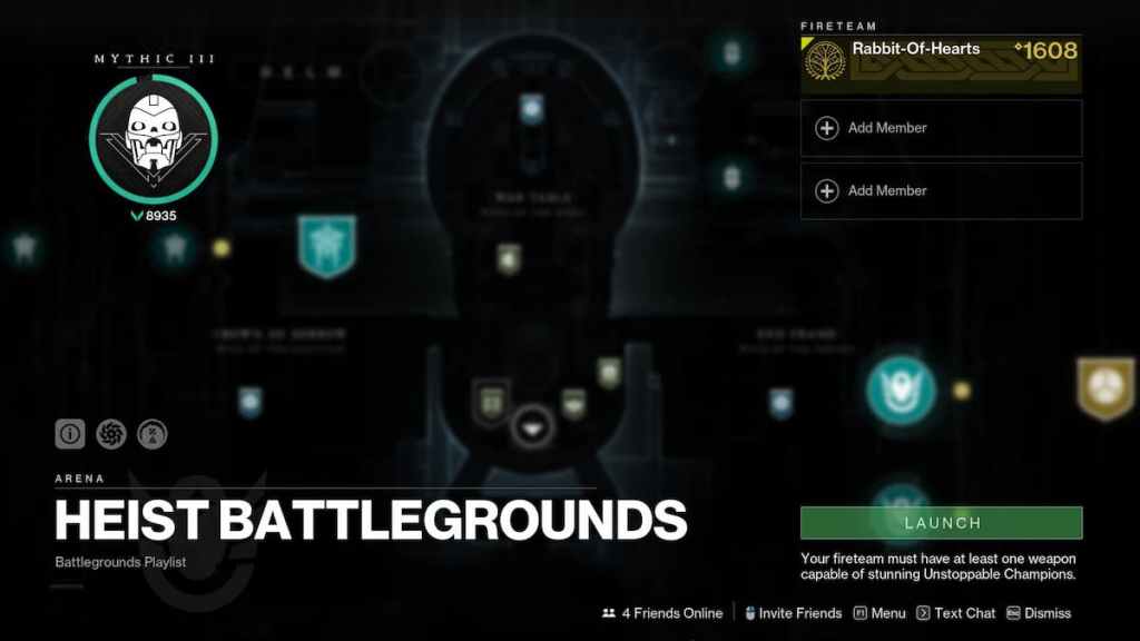 Heist Battlegrounds Playlist Node. 