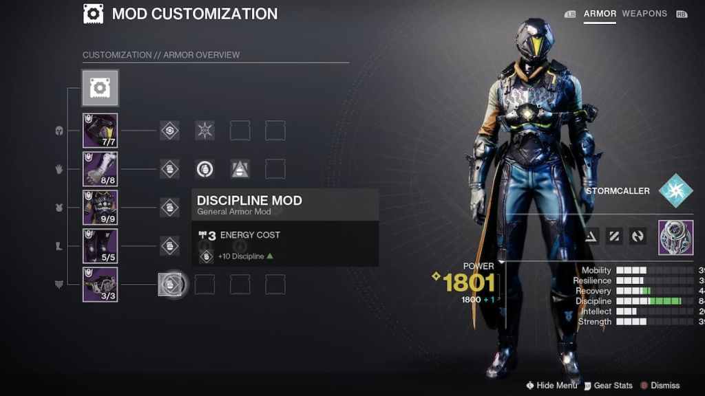 New loadout system coming to Destiny 2 Lightfall -  mod customization.