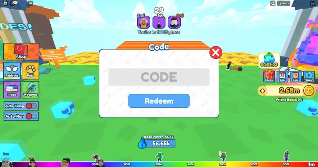 sword race codes