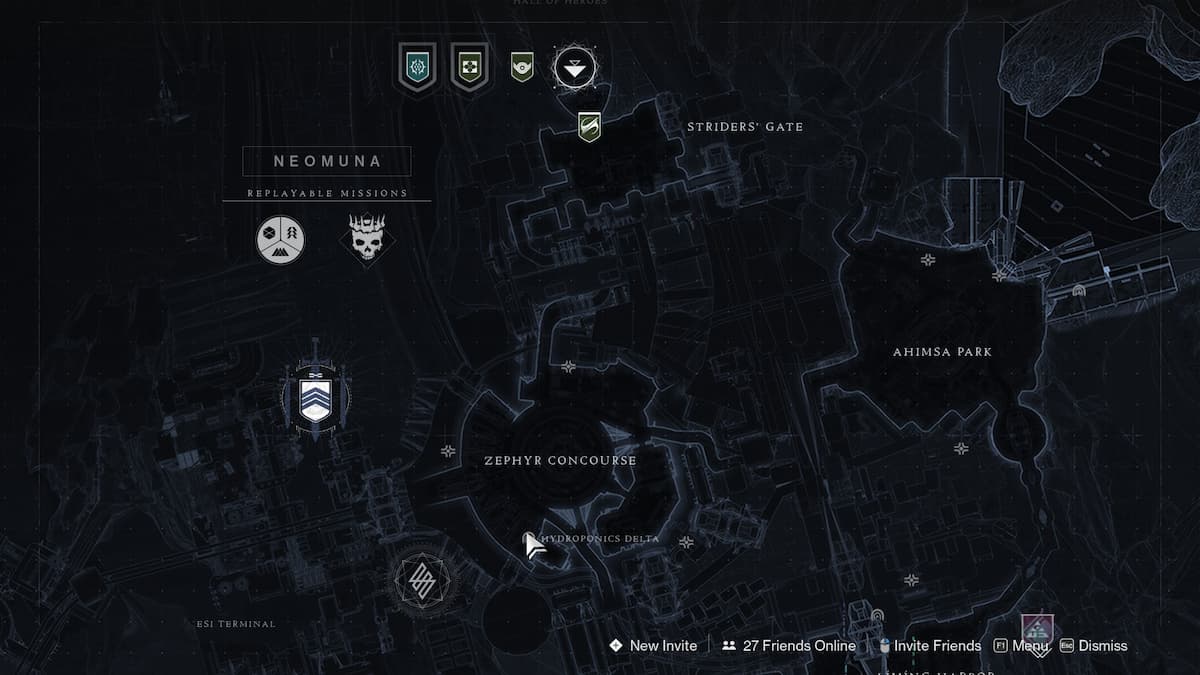 Where to Find Hydroponics Delta Lost Sector in Destiny 2 - Lost Sector on map.