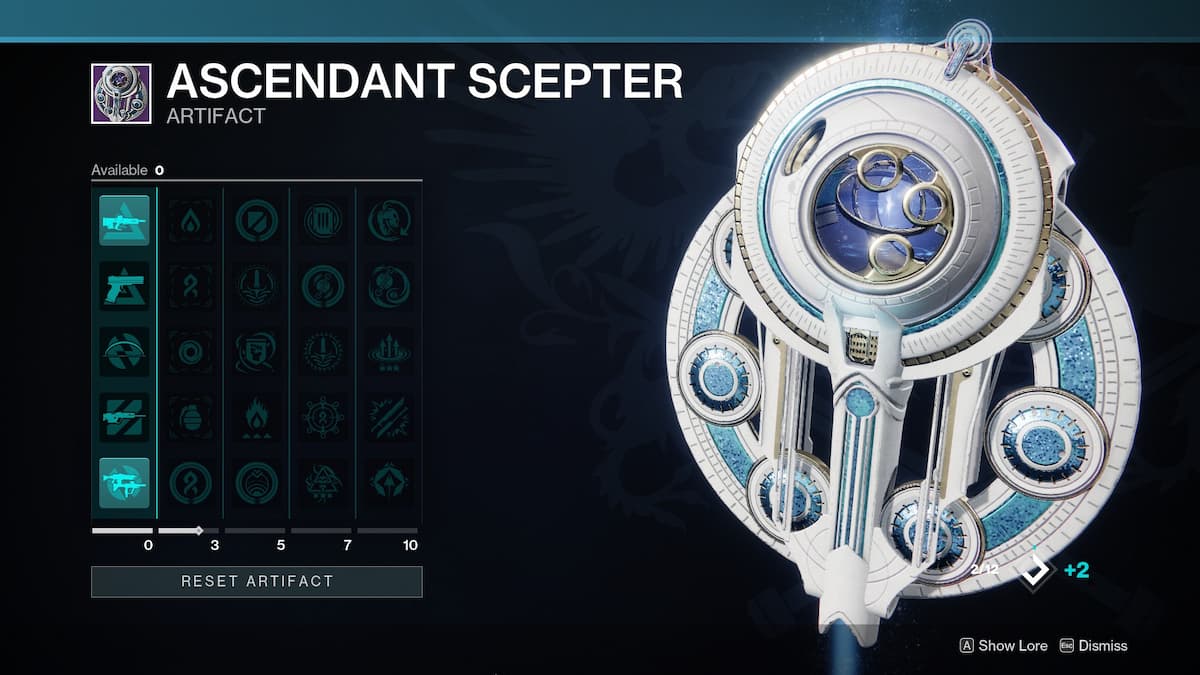Where to Find the Ascendant Scepter Artifact in Destiny 2 Lightfall - Artifact inspection.