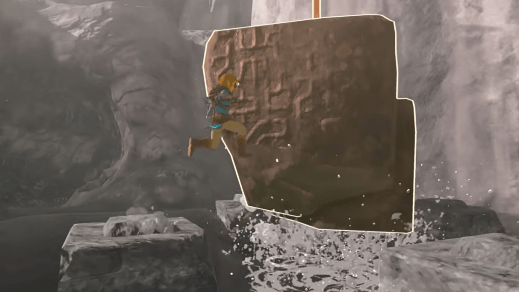 Jumping From a Cave in Zelda Tears of the Kingdom