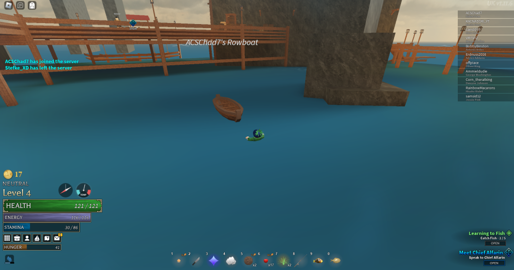 docking rowboat in arcane odyssey
