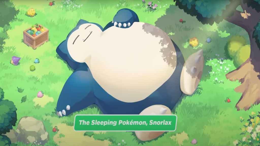 Snorlax doing what he does best | Image by Nintendo