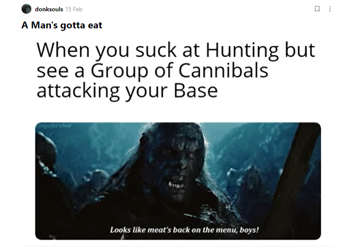 Sons of the Forest Cannibalism Meme