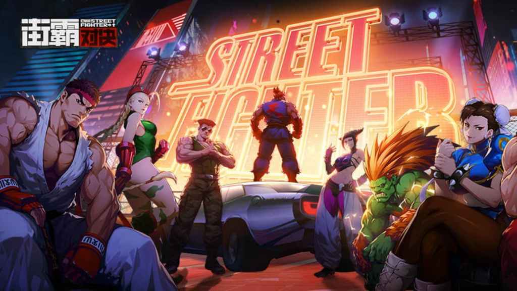 Artwork of several Street Fighter Duel Characters posing