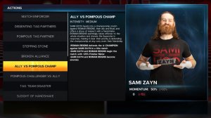 WWE 2K23 Cutscene Selector with Sami Zayn featured
