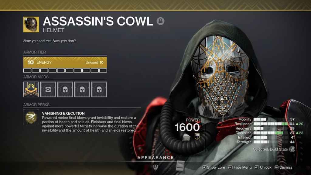 Assassin's Cowl.
