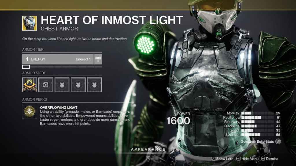 Best Arc Titan Build For Destiny 2 Lightfall - Heart of Inmost Light.