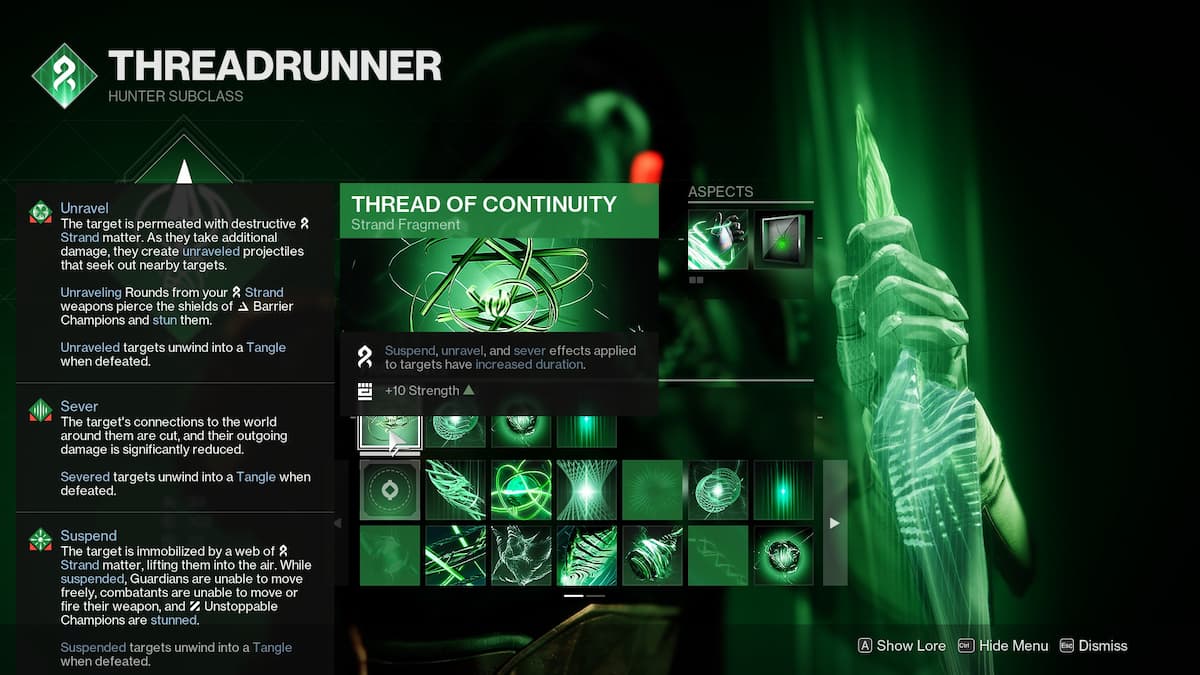 The Ultimate Endgame PVE Strand Hunter Build For Destiny Lightfall Gamer Journalist