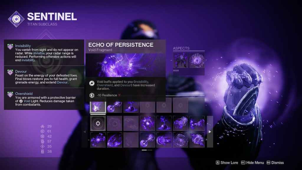 Best Void Titan Build for Destiny 2 Lightfall - Echo of Persistence. 