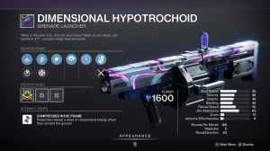 Destiny 2 Dimensional Hyptrochoid God Roll for PvE and PvP