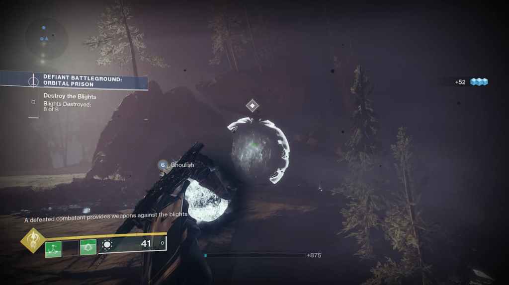 How to Complete Defiant Battleground Orbital Prison Quest in Destiny 2 - Taken Blight.