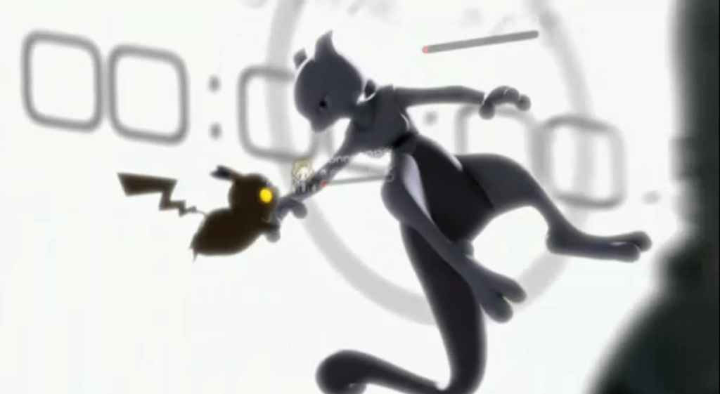 Mewtwo and Pikachu