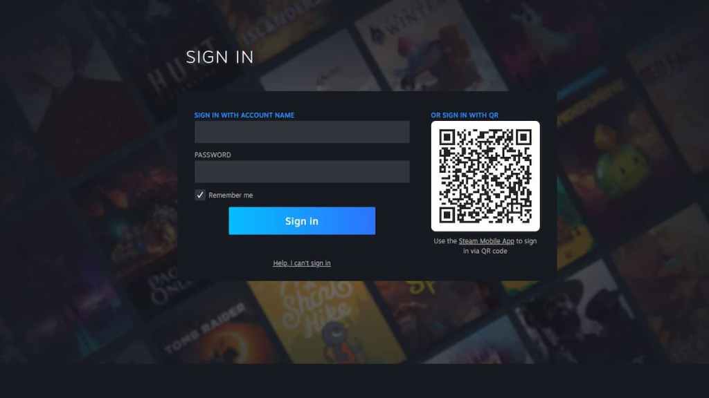 steam sign in